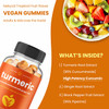 Turmeric Gummies for Adults Peach Flavor - Extra Strength Joint Support Gummies with Turmeric Curcumin with Black Pepper Extract and Ginger - Turmeric and Ginger Peach Gummies Vitamins for Adults