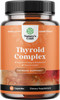 Natures Craft's Thyroid Support Natural Complex Supplement Capsules with Vitamin B-12 Zinc and Iodine Increase Metabolism Boost Immune System Thyroid Energy Booster Weight Loss Men and Women