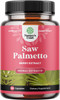 Extra Strength Saw Palmetto for Women - DHT Blocker Thickening Hair Vitamins for Hair Loss for Women - 500mg Pure Saw Palmetto Capsules with Stronger Thicker Faster Hair Growth Vitamins for Women