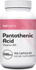 Nui Nutra Pantothenic Acid (Vitamin B5) Supplement | 500mg | 150 Capsules | Supports Energy & Focus | Supports Digestive System | Promotes Healthy Skin