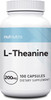Nui Nutra L-Theanine Supplement | 200mg | 100 Capsules | Mood & Cognitive Support | Promotes Sleep, Relaxation, & Calmness | Stress Support | for Men and Women
