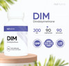 DIM Supplement 300mg + BioPerine ® | Hormone Support & Estrogen Balance | 90 Capsules - Nui Nutra Pure DIM Supplement (Diindolylmethane) - Vegan, Gluten Free, Non-GMO, Lab Tested