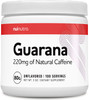 Nui Nutra Guarana Powder Supplement | 80 Grams | 220mg of Natural Caffeine from Guarana Powder in Every Serving | 80 Servings | Brazilian Herbal Supplement | Supports Focus & Energy