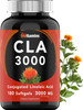 CLA 3000 Supplement (180 Softgels - 3000 mg) | Conjugated Linoleic Acid from Safflower Oil | CLA Pills for Women & Men | Support Your Diet & Weight Goals* | Omega-6 Fatty Acids | by TNVitamins