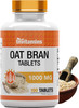 Oat Bran Tablets | 100 Tablets x 1,000 MG per Tablet | Oat Fiber Tablets | Soluble & Dietary Fiber Supplement | Supports Digestive Health * | High Potency Formula