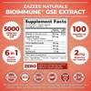 Zazzee BioImmune Grapefruit Seed Extract GSE 500 mg 100 Vegan Capsules, High Absorption, Potent Immune Support Blend, 10:1 Extract, Non-GMO and All-Natural