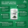 Zazzee USDA Organic Spirulina Powder 2.2 Pounds (1 KG), 303 Servings, 100% Pure and Non-Irradiated, Vegan, All-Natural, and Non-GMO, Mess-Free Wide Mouth Container, Fresh Smell and Neutral Taste