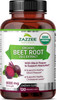 Zazzee USDA Organic Extra Strength Beet Root 20:1 Extract, 8000 mg Strength, 120 Veggie Caps, Enhanced Absorption with Organic Black Pepper Extract, Vegan, All-Natural and Non-GMO