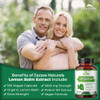 Zazzee Organic Lemon Balm 10:1 Extract, 180 Vegan Capsules, 3000 mg Strength per Capsule, 6 Month Supply, Non-GMO and All-Natural