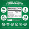 Zazzee Myo-Inositol Powder And D-Chiro-Inositol Capsules, Ideal Dosage For 40:1 Ratio, Vegan, Non-Gmo And All-Natural