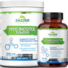 Zazzee Myo-Inositol Powder And D-Chiro-Inositol Capsules, Ideal Dosage For 40:1 Ratio, Vegan, Non-Gmo And All-Natural