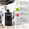 Blackwood For Men Pure Moisture Body Wash w/Pump  Mens Natural Gel Body Wash SulfateFree for Dry Sensitive Skin  Ginseng  Cooling Menthol for Workout Recovery 17oz