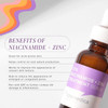 10 Niacinimide  Zinc Treatment Serum with skin hydrating Hyaluronic Acid  1 oz 30ml