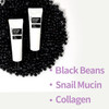 Coxir Black Snail Collagen Eye Cream 30ml / 1.01 fl.oz. Blackbeans Snail mucus Collagen formulated slimy textured cream