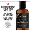 Cremo Distillers Blend Reserve Collection Beard and Face Wash Specifically Designed to Clean Coarse Facial Hair 4 Fluid Oz