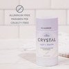 Crystal Magnesium Solid Stick Natural Deodorant NonIrritating Aluminum Free Deodorant for Men or Women Safely and Effectively Fights Odor Baking Soda FreeLight  Gentle 2.5 oz