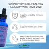 Eidon Ionic Minerals Liquid Zinc Concentrate  Ionic Zinc Drops Boost Immune System  Mood Relieves Stress AllNatural Vegan Gluten No Preservatives or Additive  2 Ounce Bottle