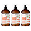 Everyone Liquid Hand Soap 12.75 Ounce Pack of 3 Apricot and Vanilla PlantBased Cleanser with Pure Essential Oils Packaging May Vary