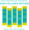 Collagen Peptides Powder Supplement Unflavored GrassFed Hydrolyzed Collagen Type 1  3 22 Count Stick Packs