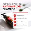 KUNDAL Sulfate Free ANTIHAIR LOSS Caffeine Scalp Care Deep Cleansing Baby Powder Shampoo x2 bottles 500ml/16.9oz