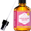 24 Karat Gold Rose Water Toner by Leven Rose Organic Natural Moroccan 24K Rosewater Toner 4 oz