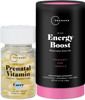 PREMAMA Prenatal Vitamin Energy Boost Drink Mix  Prenatal Support Bundle Omega 3 B Vitamins DHA Folate 28 Servings