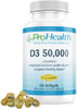 ProHealth Vitamin D3 50000 50000 IU 50 softgels Helps Boost and Support Healthy Bones and The Immune System  Gluten ProHealth Vitamin D3 50000 50000 IU 50 softgels Helps Boost and Support Healthy Bones and The Immune System  Gluten