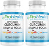 ProHealth 2Pack Brain  Focus  Optimized Curcumin Longvida with BaCognize Bacopa Monnieri 60 Veggie Capsules ProHealth 2Pack Brain  Focus  Optimized Curcumin Longvida with BaCognize Bacopa Monnieri 60 Veggie Capsules