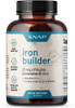Natural Blood Builder Iron Supplements for Anemia 21mg Iron Pills to Increase Energy Metabolism  Digestion Raise Hemoglobin Levels  Absorbs Quickly Vitamins Organic Nutrients 60 Capsules