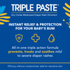 Triple Paste Diaper Rash Cream for Baby  3 oz Tube  Zinc Oxide Ointment Treats Soothes and Prevents Diaper Rash  PediatricianRecommended Hypoallergenic Formula with Soothing Botanicals