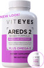 Viteyes AREDS 2  Omega3 Macular Health Formula Softgels Triple Strength Omega3 650 mg EPA 350 mg DHA Eye Health Vitamin for Vision Protection 90 Softgels