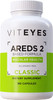 Viteyes AREDS 2 Eye Vitamins Now with Natural Vitamin E Smaller Capsules Lower Zinc Allergen  Lutein Zeaxanthin Manufactured in The USA Eye Doctor Trusted Classic Macular Support 180 Ct