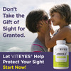 Viteyes AREDS 2 Eye Vitamins Now with Natural Vitamin E Smaller Capsules Lower Zinc Allergen  Lutein Zeaxanthin Manufactured in The USA Eye Doctor Trusted Classic Macular Support 180 Ct