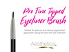 Aesthetica Pro Series 3-Piece Eyeliner, Brow & Spoolie Brush Set - Vegan and Cruelty Free