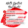 Aesthetica Long Lasting Matte Liquid Lipstick - Easy application & Removal , Mask Resistant , Full Coverage Lip Stick Formula for a Velvety Matte Flawless Finish That Lasts for Hours - Cabaret (Red)