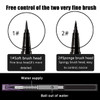 Waterproof Liquid Eyeliner -2Pens Black Eyeliner Long Lasting&Smudgeproof Makeup Liner Easy Liquid Pen 0.03 Fl. Oz (Black)