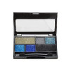 BYS Glitter Glitz Gel for Eyes and Face Eye 6 Shade Makeup Palette - Azure Blue