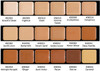 Graftobian Creme Foundation Super Palette Makeup Kit - 18 Warm HD Full Coverage Pigment Concealers for Smooth, Buildable Application and Creaseless Finish