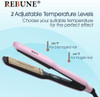 REBUNE RE-2062 2-in-1 Hair Iron Flat PTC Ceramic Hair straightener & Curler Fast Heating Iron
