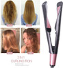 REBUNE 2-in-1 Flat Iron for Hair Curling Irons Hair Straightener With Ceramic Spiral Panel Hair Styler