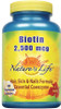 Nature's Life Biotin 2500mcg | Healthy Hair, Skin, Nail & Metabolism Support | Non-GMO | 200 Vegetable Capsules