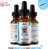 Ionic Zinc Liquid Drops - 60ml Glass Bottle - 120 Servings - High Strength 15mg - Boosts Metabolism & Supports Healthy Immune System