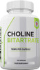 Choline Bitartrate 700mg Capsules by Freak Athletics - 120 Capsules Suitable for Men & Women - UK Made