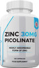 Zinc 30mg as Picolinate 120 Capsules Made in The UK by Freak Athletics