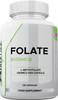 Folate 1000mcg (L-Methylfolate) 120 Capsules, 5-MTHF Active Form of Folic Acid/Vitamin B9