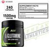 L-Glutamine 240 Capsules - 750mg Per Capsule 1500mg Per Serving - High Strength Amino Acid for Muscle Performance & Recovery