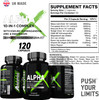 Alpha X Booster for Men - Supplements for Men 180 Capsules - 10 Powerful Active Ingredients & Vitamins Including KSM-66 Ashwagandha, Zinc, Maca Root Extract, Fenugreek - Made in The UK