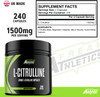 L-Citrulline 240 Capsules - 750mg Capsules / 1500mg Per Serving - High Strength Amino Acid for Muscle Performance & Recovery