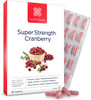 Healthspan Cranberry 25,000mg | 60 Capsules | Immune Health | 40mg Vitamin C | Equivalent to 25,000mg of Whole Fresh Cranberries | Vegan