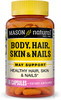 Mason Natural Body, Hair, Skin & Nails With Vitamins A, E, C And Biotin - Healthy Hair, Skin And Nails, Premium Beauty Supplement, 60 Capsules